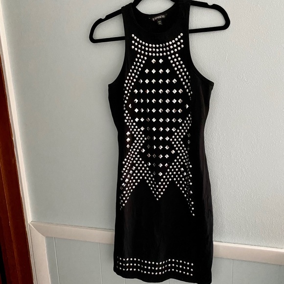 Express Studded Stretch Cotton Sheath Dress - Picture 5 of 11